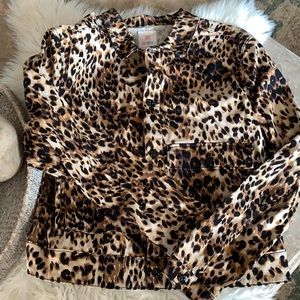 NWT LuLaRoe Kenny Leopard Print Jacket - XL